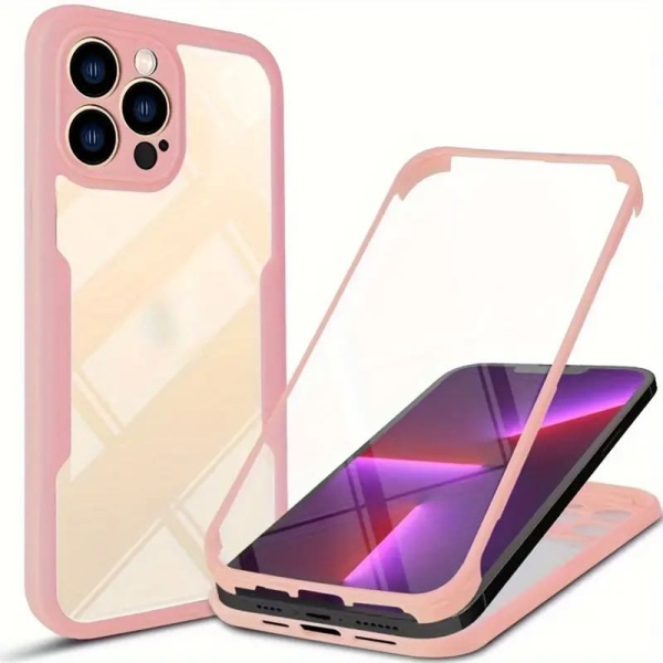Husa 360° iPhone 13 Pro Max Techsuit ColorVerse - Roz