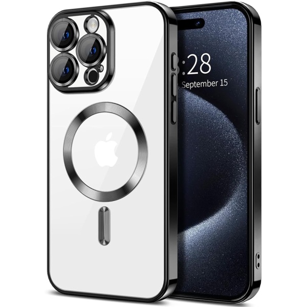 Husa premium iPhone 16 Pro Max Techsuit Luxury Crystal MagSafe - Negru