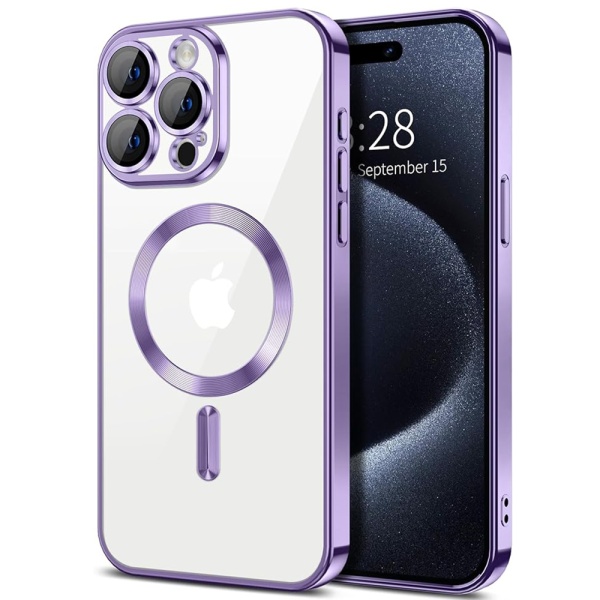 Husa premium iPhone 16 Pro Max Techsuit Luxury Crystal MagSafe - Violet