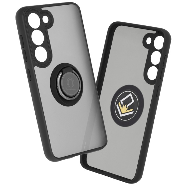 Husa Samsung Galaxy S23 Plus Techsuit Glinth cu inel suport stand magnetic, Black