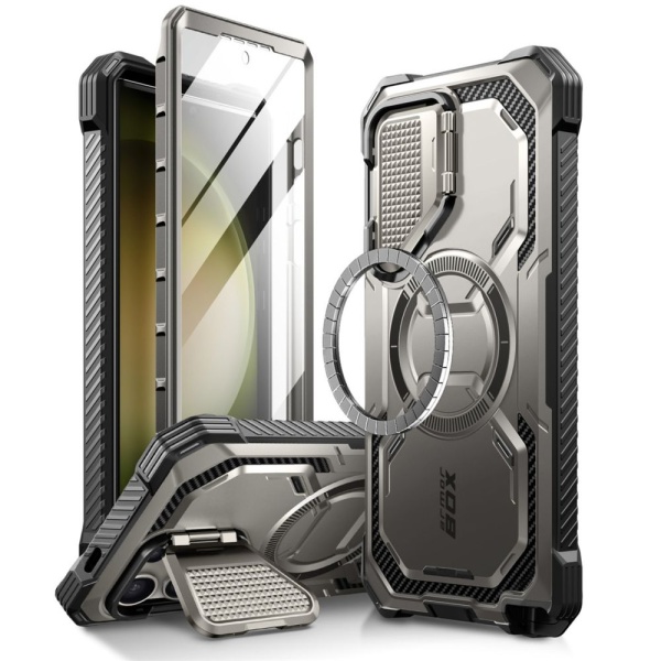 Husa Samsung Galaxy S24 Ultra, I-Blason Armorbox MagSafe- Gri