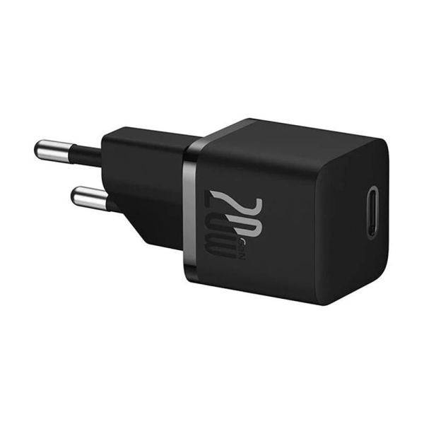 Incarcator GaN priza tip C Fast Charge Baseus, 20W, CCGN050101 - Negru