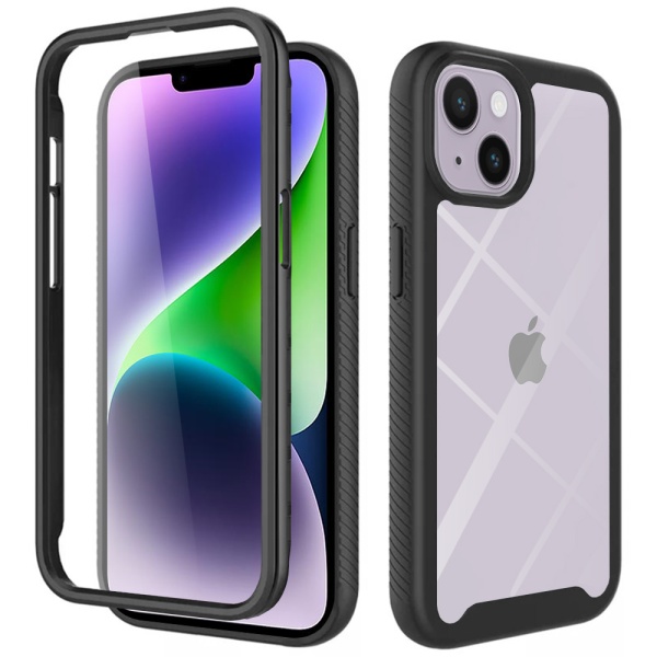 [Pachet 360°] Husa + folie iPhone 14 Plus Techsuit Defense, Black