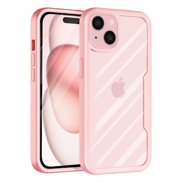 [Pachet 360°] Husa + folie iPhone 15 Plus Techsuit ColorVerse, Roz