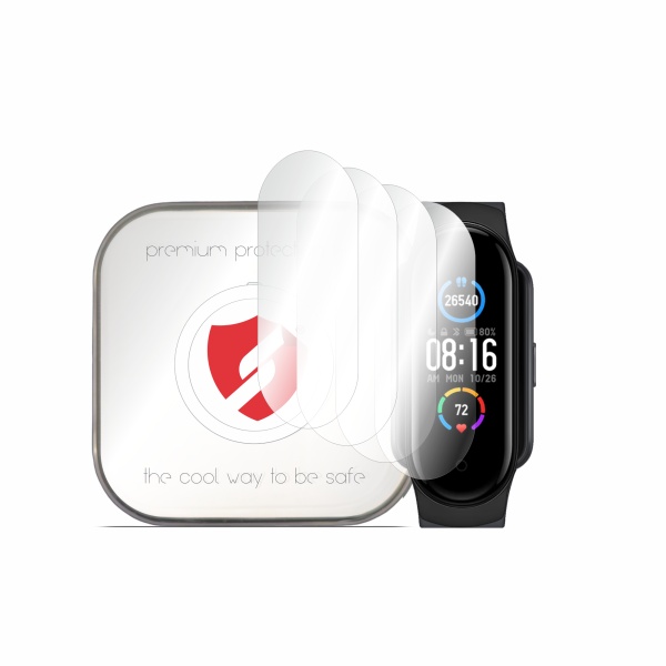 [Pachet 4x] Folie regenerabila premium Xiaomi Mi Band 5 / 6 / 6 NFC / Amazfit Band 5 Smart Protection Classic - Transparent