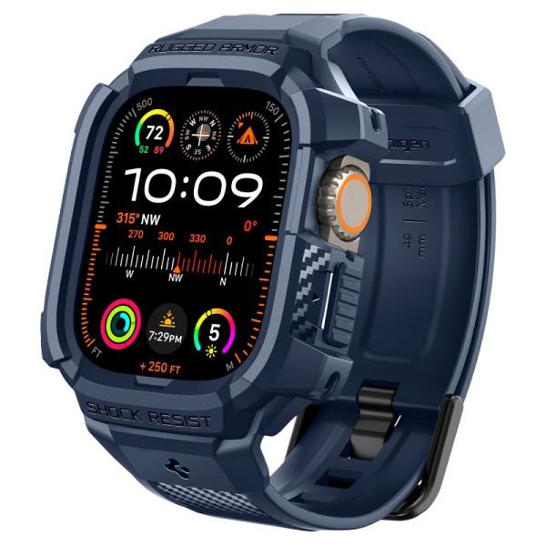 [Pachet husa + curea] Apple Watch Ultra Spigen Rugged Armor Pro - Albastru