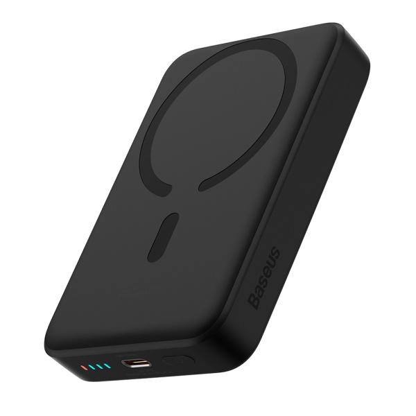 Baterie Externa USB-C, MagSafe, 10000mAh, 30W - Baseus Mini (PPCX110201) - Black