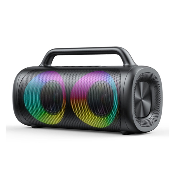 Boxa Bluetooth wireless 40W cu lumini RGB JoyRoom JR-MW02 - Negru