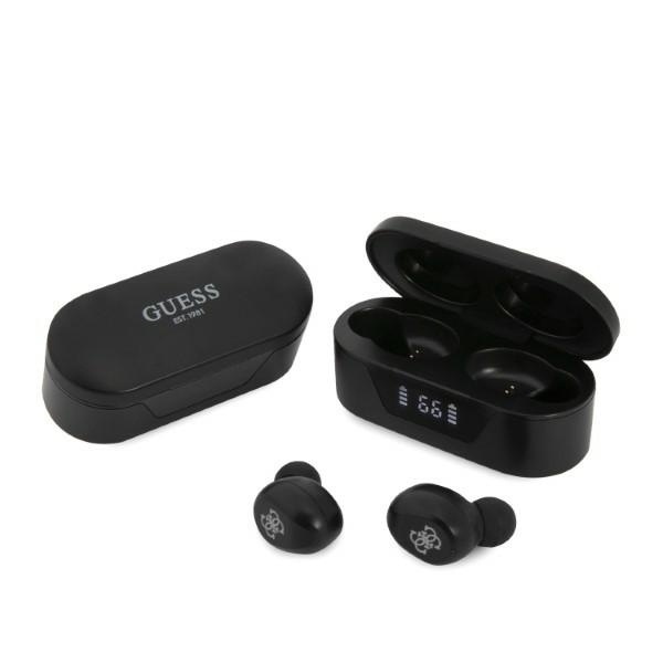 Casti Bluetooth cu afisaj digital Guess - Negru