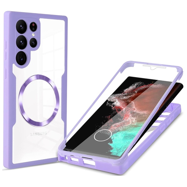 Husa 360° Samsung Galaxy S22 Ultra 5G Techsuit ColorVerse - Violet