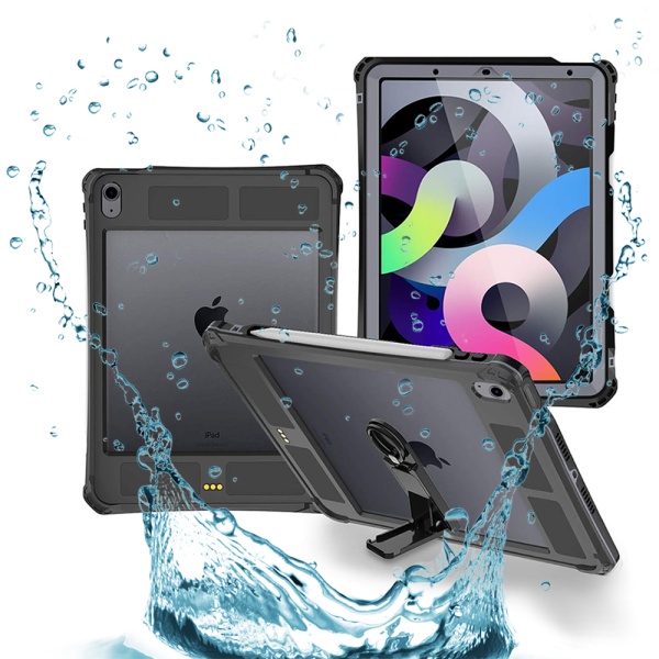 Husa 360 iPad Air 5 (2022) ShellBox Waterproof IP68 - Negru