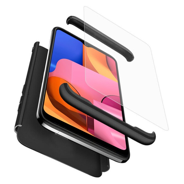 Husa 360 + Protector Ecran GKK - Samsung Galaxy A20s - Negru (Copy 1)