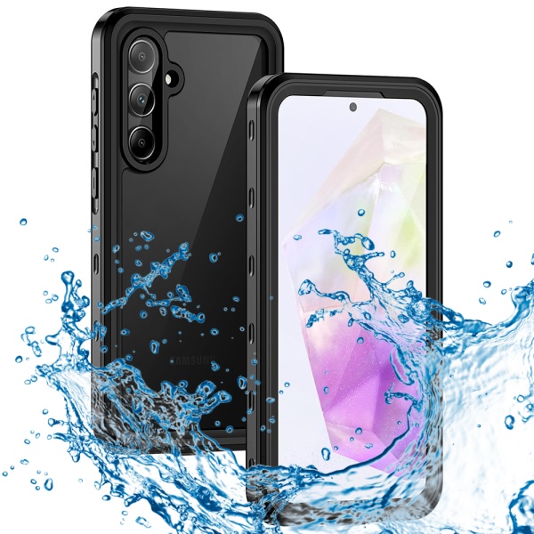 Husa impermeabila Samsung Galaxy A35 5G ShellBox Waterproof IP68 - Negru
