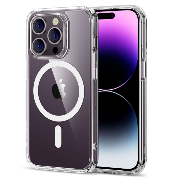 Husa Iphone 14 Pro, ESR - Classic Hybrid HaloLock, Transparent