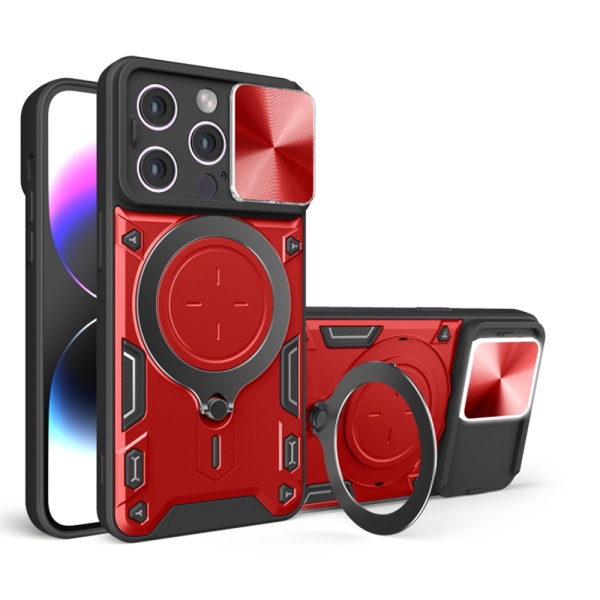 Husa iPhone 15 Pro Max Techsuit CamGuard Pro - Rosu