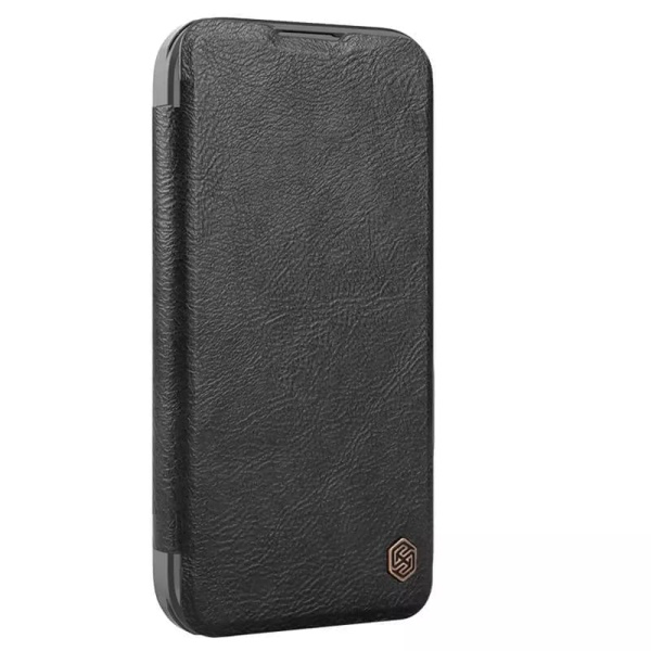 Husa iPhone 16 Pro Max Nillkin Qin Prop Leather - Negru