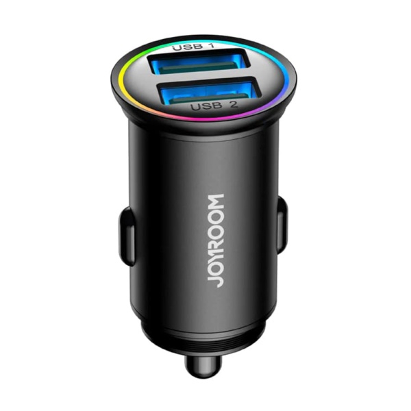 Incarcator masina USB JoyRoom, 24W, negru, JR-CCN03