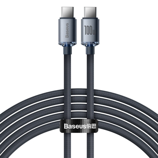Cablu Fast Charging tip C Baseus 100W, 1.2m, CAJY000601 - Negru