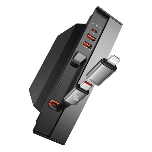 Hub Tesla 3/Y USB-C PD45W, 2xUSB, Type-C Baseus, B00051300111-00 - Negru
