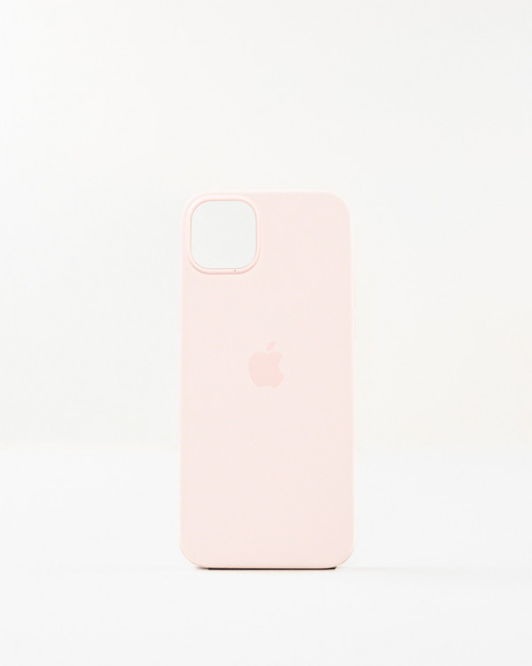 Husa Iphone 14 Plus din silicon Roz MagSafe