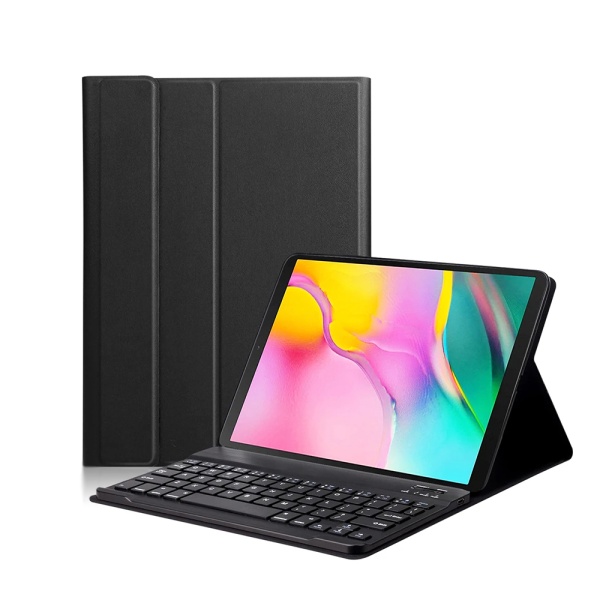 Husa Lenovo Tab M10 3rd Gen (TB328FU/TB328XU) with RGB Wireless Magnetic Keyboard, Black