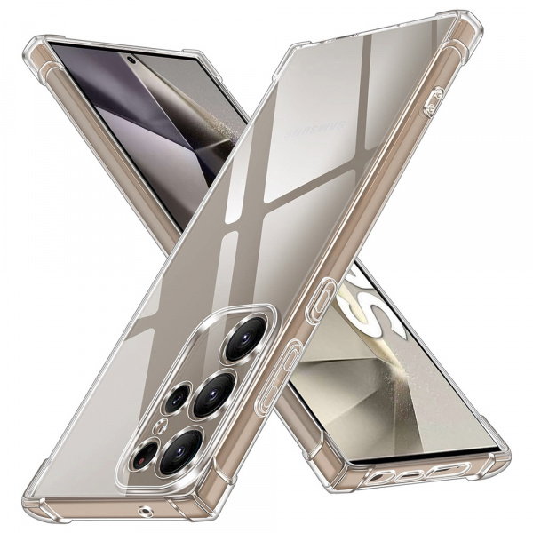 Husa Samsung Galaxy S24 Ultra Techsuit Shockproof Clear Silicone, Transparenta