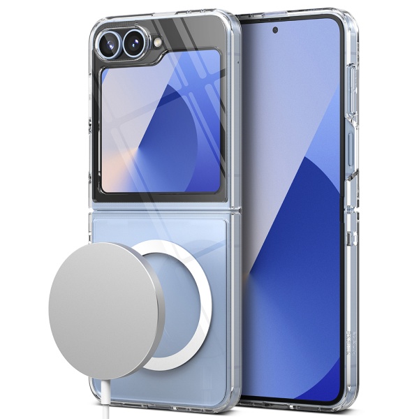 Husa Samsung Galaxy Z Flip6 Ringke Fusion Magnetic - Transparent