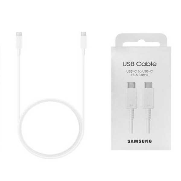 Cablu Fast Charging Samsung tip C 100W, 1.8m, EP-DX510JWEGEU - Alb