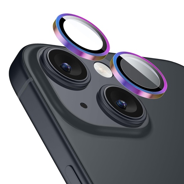 Folie sticla camera iPhone 15 Plus ESR Armorite Camera Lens Protectors, Multicolor