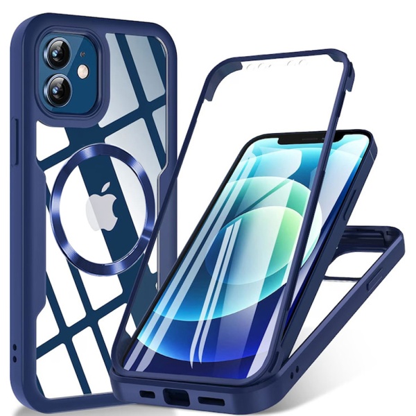Husa 360° iPhone 12 Techsuit ColorVerse - Albastru