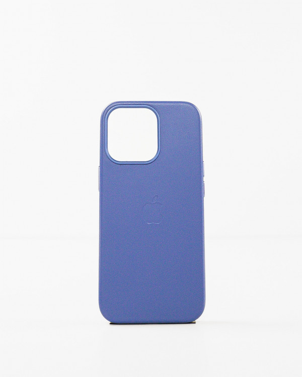 Husa Iphone 13 Pro din piele naturala Albastra Magsafe