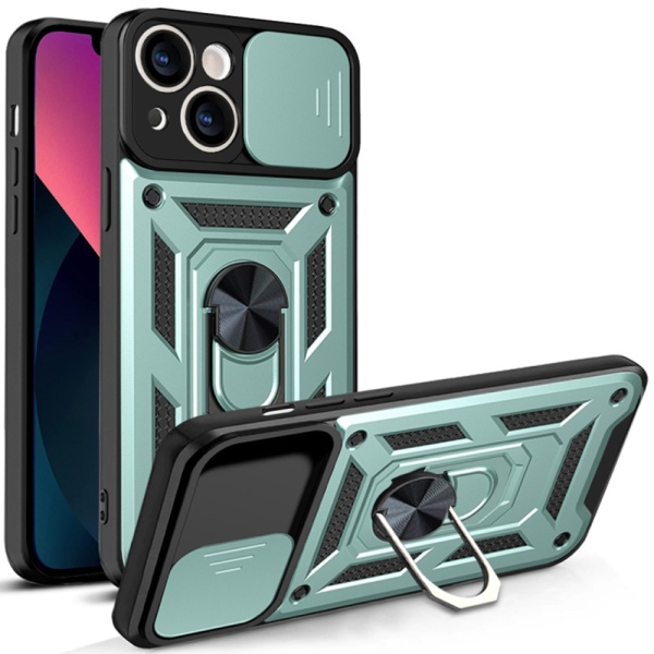 Husa Iphone 14 Techsuit - CamShield Series, Green