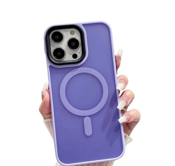 Husa Iphone 15 Pro Matte MagSafe Violet