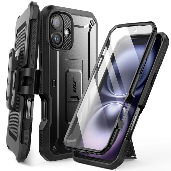 Husa iPhone 16 Supcase Unicorn Beetle Pro - Negru
