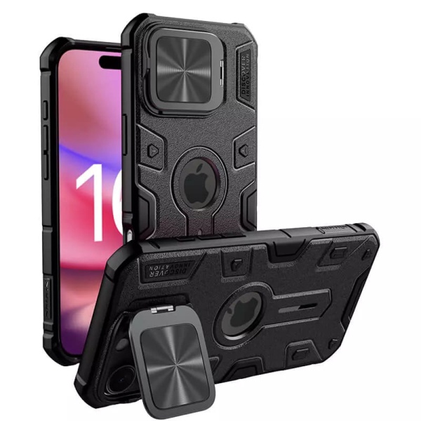 Husa pentru iPhone 16 Pro Max - Nillkin CamShield Armor Prop Magnetic - B