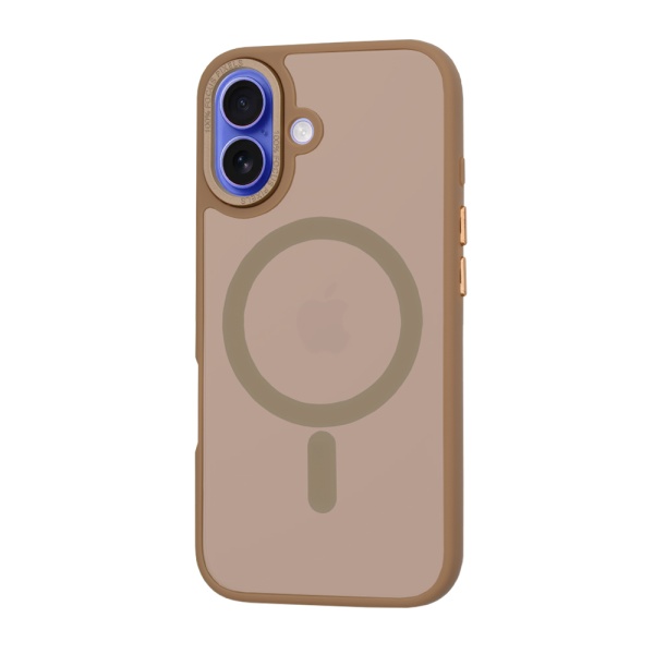 Husa pentru iPhone 16 - Techsuit HaloFrost MagSafe Series - Sandstone Brown