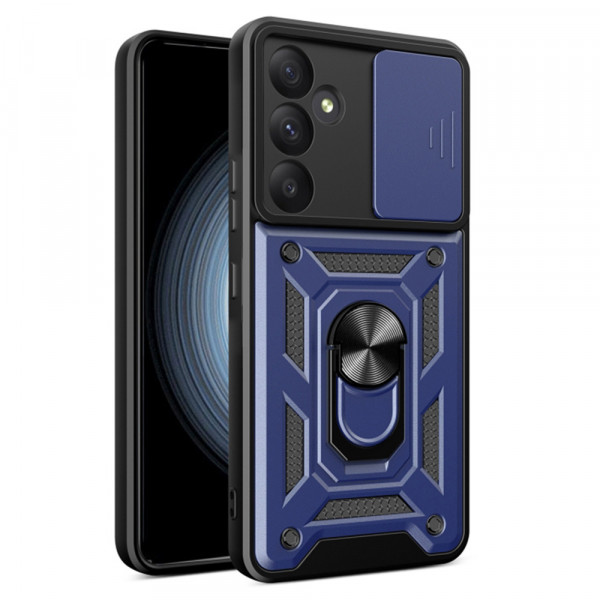 Husa Samsung Galaxy A55 5G protectie camera Techsuit CamShield Series, Albastru