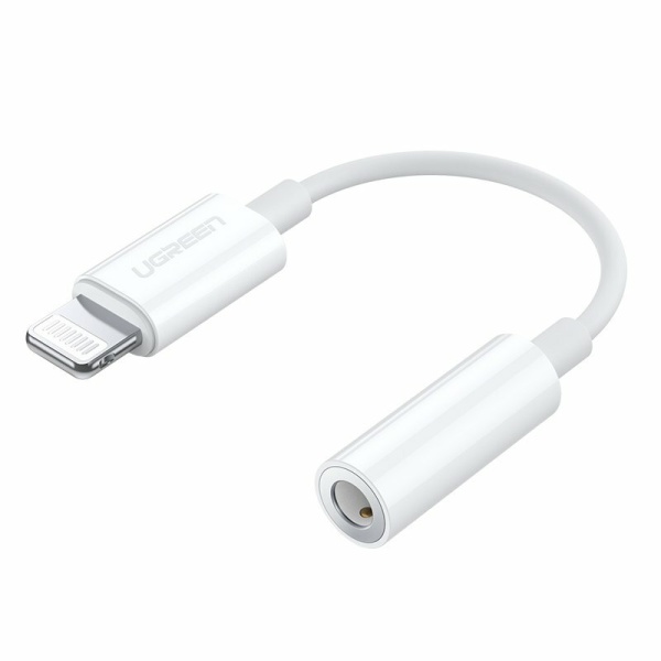 Adaptor audio Lightning la Jack 3.5mm Ugreen, 30759 - Alb