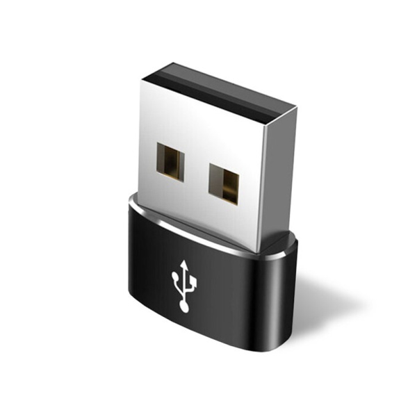 Adaptor Techsuit Type-C La USB OTG, Transfer De Date, Incarcare Rapida 3A - Negru