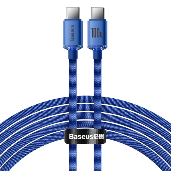 Cablu laptop Fast Charging tip C Baseus 100W, 2m, CAJY000703 - Albastru