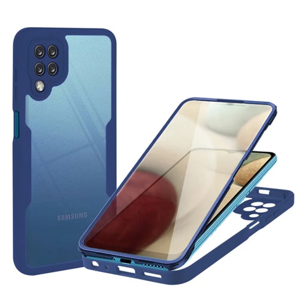 Husa 360° Samsung Galaxy A12 Techsuit ColorVerse - Albastru