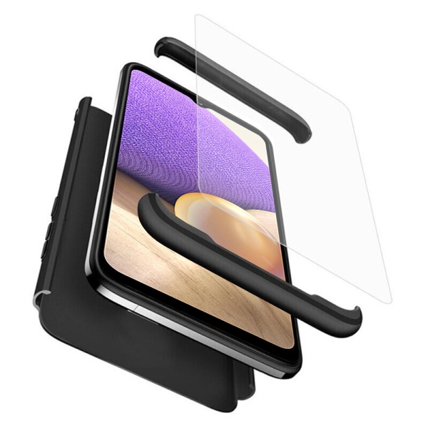 Husa 360 + Protector Ecran GKK - Samsung Galaxy A32 5G - Negru