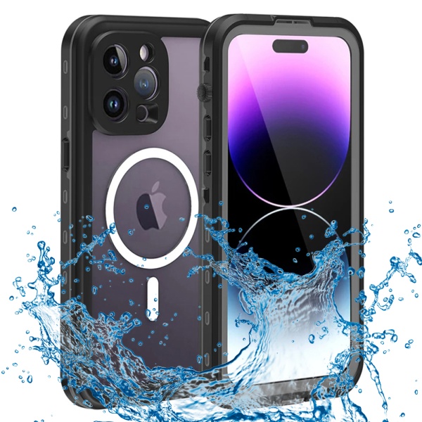 Husa Iphone 14 Pro Max ShellBox - Waterproof IP68 Case, Negru