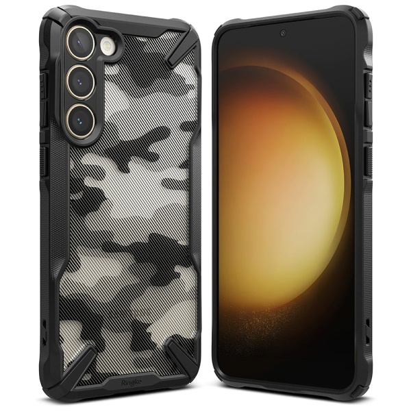 Husa Samsung Galaxy S23 Ringke Fusion X, Camo Black
