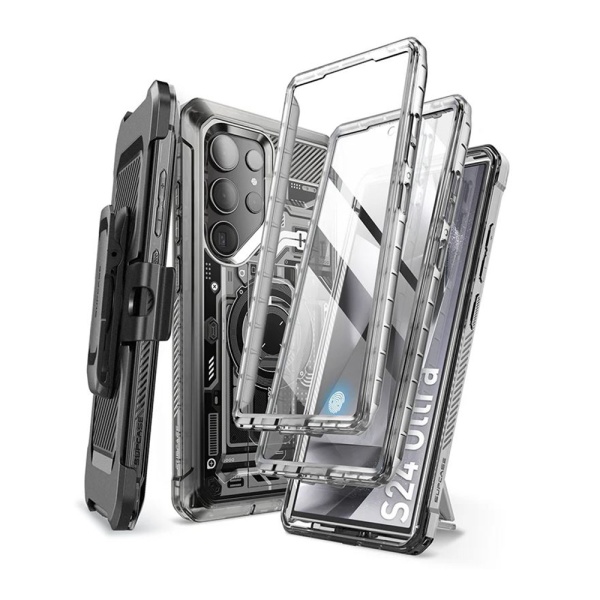 Husa Samsung Galaxy S24 Ultra Supcase Unicorn Beetle Pro, Frost Black