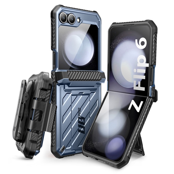 Husa Samsung Galaxy Z Flip6 Supcase Unicorn Beetle Pro - Albastru