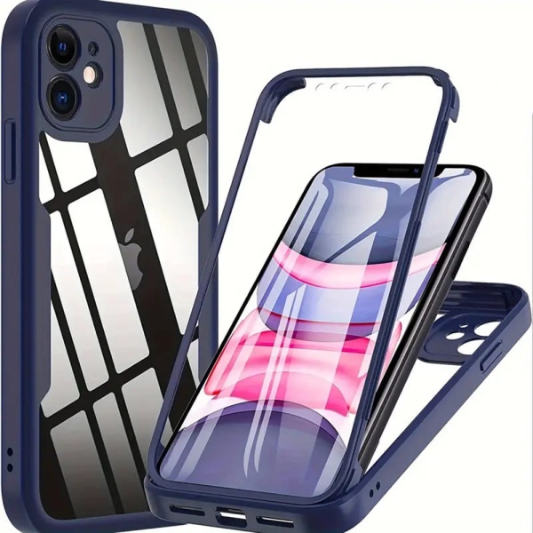 [Pachet 360°] Husa + folie iPhone 11 Techsuit ColorVerse, Blue