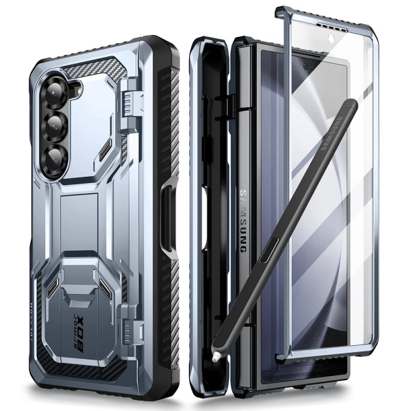 [Pachet 360°] Husa + folie Samsung Galaxy Z Fold6 I-Blason Armorbox - Albastru