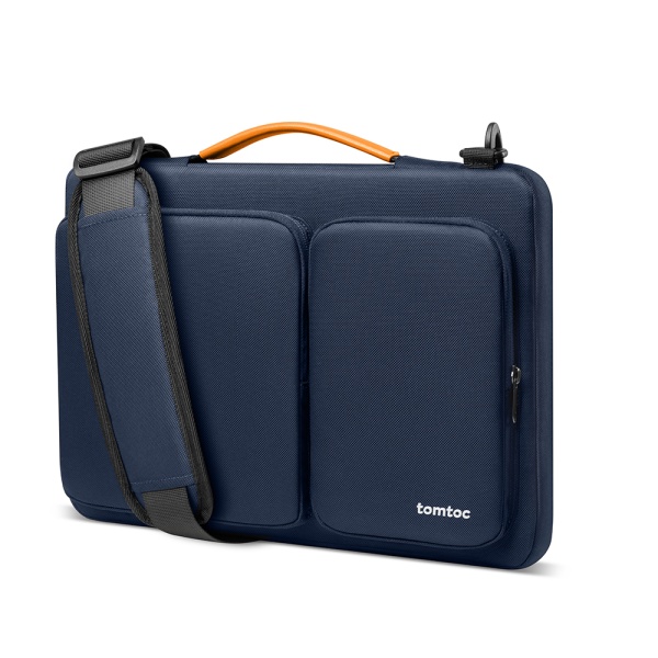 Servieta, geanta laptop 13″ business Tomtoc, A42C2B1 - Albastru