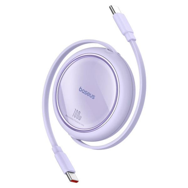 Cablu de date Super Fast Charging PD100W Baseus Free2Draw Mini - Violet